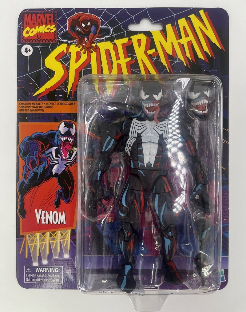 Spider-Man Marvel Legends Retro Venom Pulsecon HASCON Action