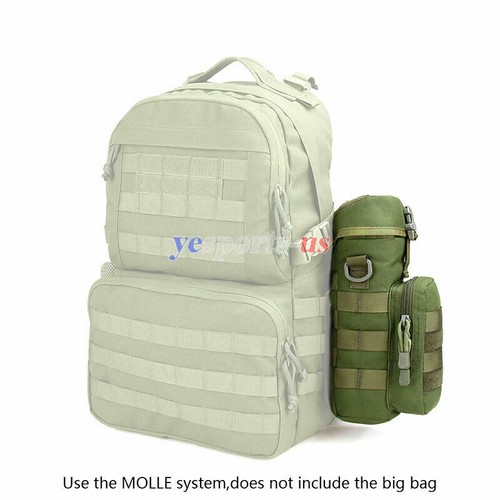 Tactical Molle Water Bottle Bag Outdoor Military Hiking Belt Holder Kettle Pouch - Picture 5 of 14
