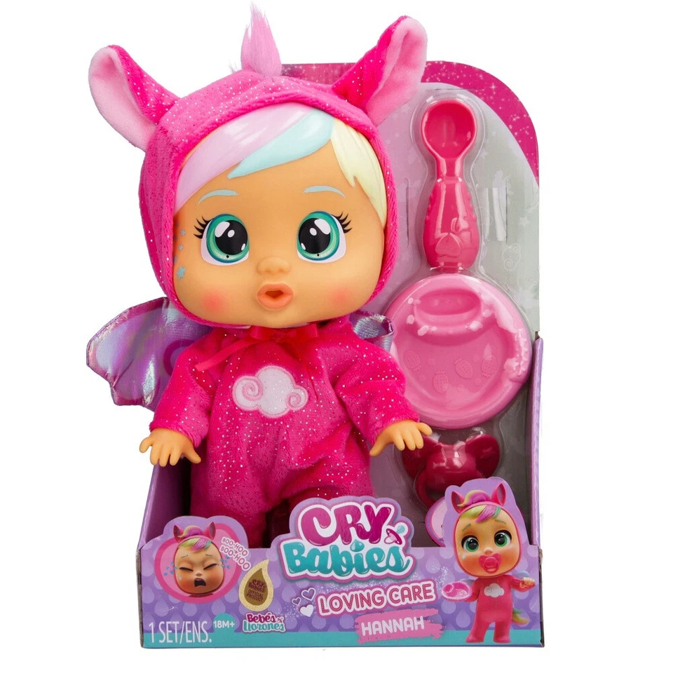 Cry Babies Hannah Loving Care Fantasy Puppe Babypuppe Spielpuppe weint 26 cm NEU