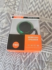 Compact Steel Wireless Speaker- High Quality Sound, Portable,  USB Charging....