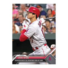 Shohei Ohtani Historic 4 Hit Game 2023 MLB TOPPS NOW Card 294