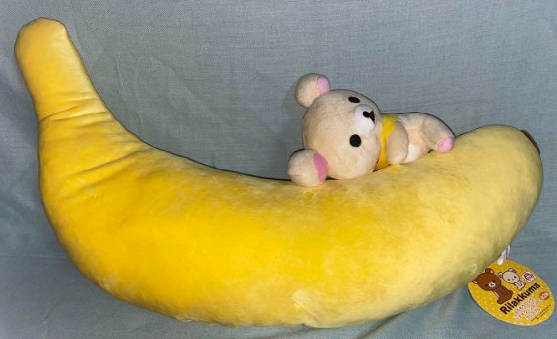 Rilakkuma Korilakkuma Plush doll Cushion Banana XL 55cm | eBay