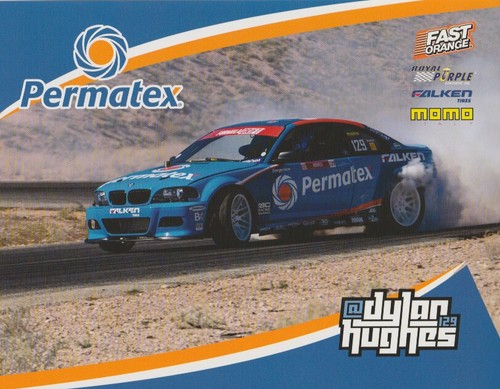 2022 Dylan Hughes Permatex BMW PRI Show Formula Drift Hero Card - Picture 1 of 2