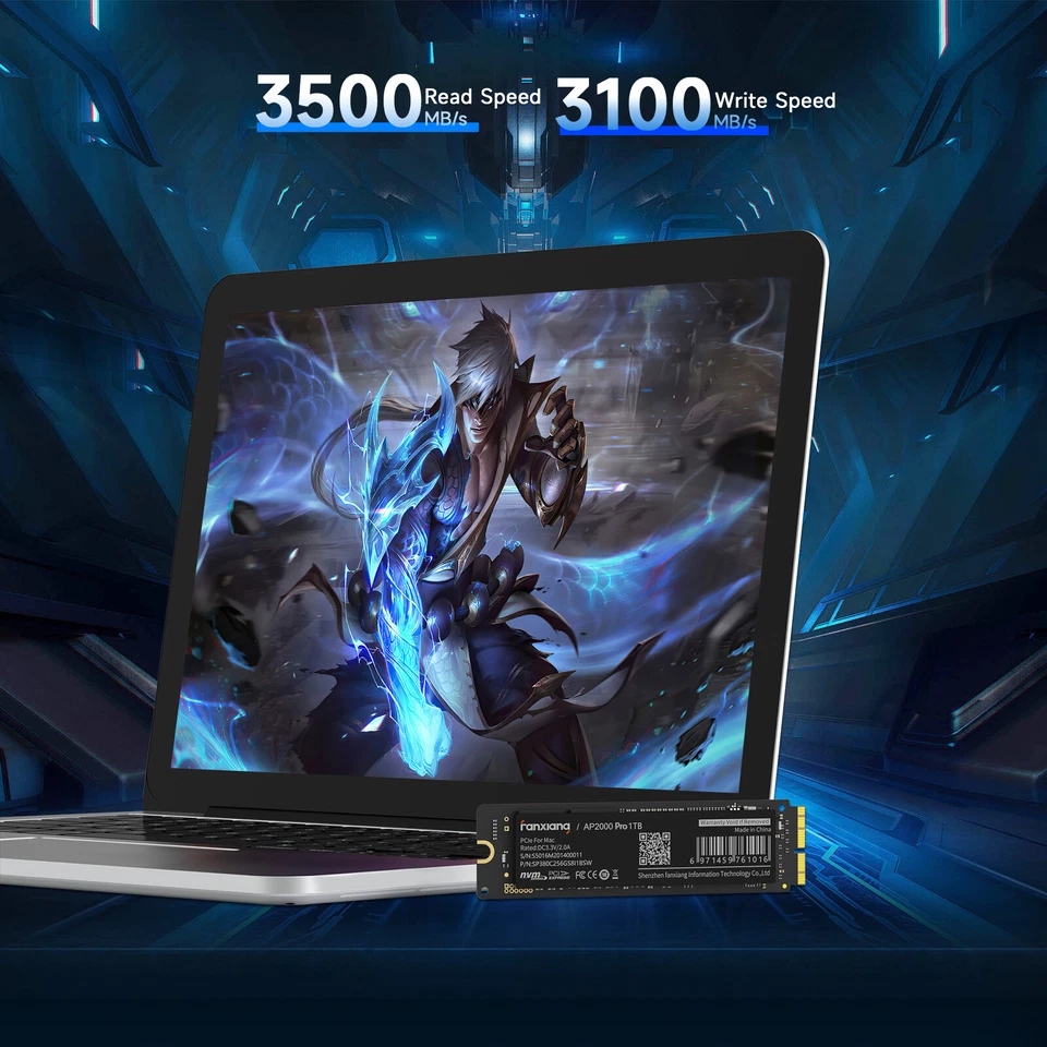 SSD de 1 TB para Apple 2013 2014 2015 2017 MacBook Air A1465 A1466 MacBook Pro Imac Foto 3 de 4