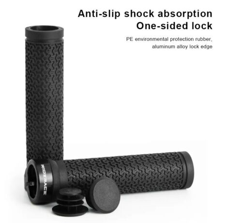 Mountain Bike and BMX HANDLE BAR GRIPS Lock on Anti-Skid Rubber Orange - Picture 4 of 9
