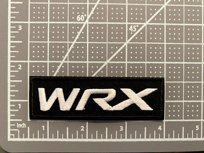 WRX Subaru Racing Motorsports Black Logo 4in Patch Iron