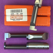 MICRO 100  QRR-118-24X  Carbide Retaining Ring Boring Bar .118” AlTiN🎯Machinist