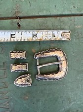 Vintage Mexican Sterling Silver Belt Hardware 41 Grams