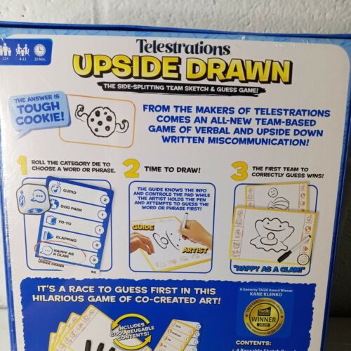 Telestrations Upside Drawn Family Board Game & Group Game Partner USAOPOLY - Imagen 4 de 6