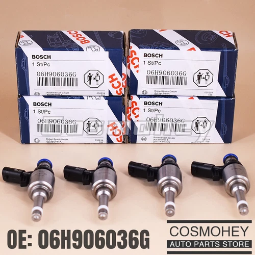 4Pcs BOSCH Fuel Injector For VW GTI Tiguan AUDI A3 A4 A5 Q5 TT 2.0TSl 06H906036G - Picture 6 of 12