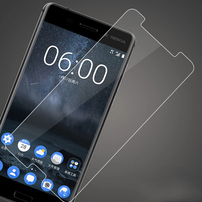 Protector de pantalla de vidrio templado recubrimiento de película para Nokia 8 Sirocco 7 plus 6 lote nuevo Foto 4 de 4