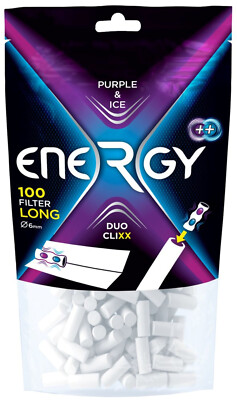 Energy Duo Clixx Filter Purple Ice 10x100 Stück insgesamt 1000 Stück