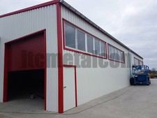 Stahlhalle 12,5x55x3,3 sk 85kg Industriehalle Lagerhalle Gewerbehalle Werkstatt