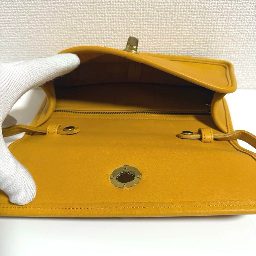 coach vintage 9984 yellow コーチ ショルダーバッグ coach vintage 