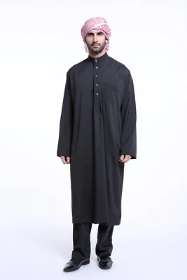 Mens Arab Muslim Dress Saudi Style Robe+Pant Suits Islamic Kaftan Dubai Clothing | eBay Mens Arab Muslim Dress Saudi Style Robe+Pant Suits Islamic Kaftan Dubai Clothing | eBay