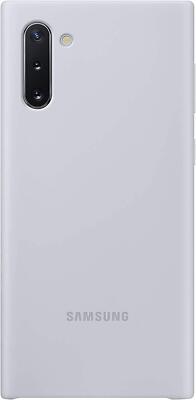 Genuine Official Samsung Silikonhülle Für Galaxy Note 10 Silber Back Case
