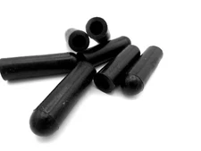 1/4" OD 1" Length End Caps Push On Flex Vinyl Cover Mask 1/4" Tube Pipe Bolt End