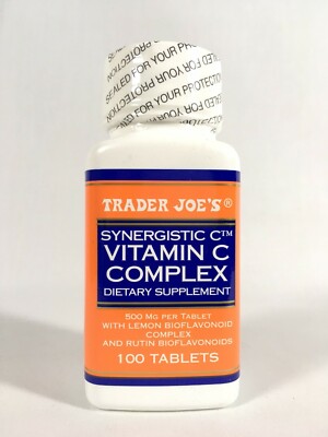 Vitamin C Trader Joe's Synergistic C Complex 500 Mg w/ Bioflavanoids 100 tablets