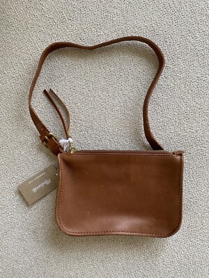 NEW MADEWELL The Simple Pouch Belt Bag Brown Genuine