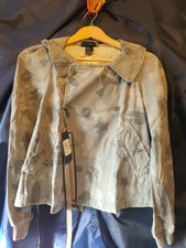 Vtg Women's Diesel Grey Camo Hemma Giubbino Jacket Uk S Outstandin Wrap Over Fro