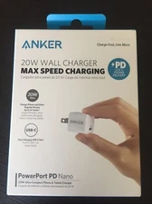 Anker Powerport  PD Nano 20W Max USB C Fast Charger - A2634J23-2