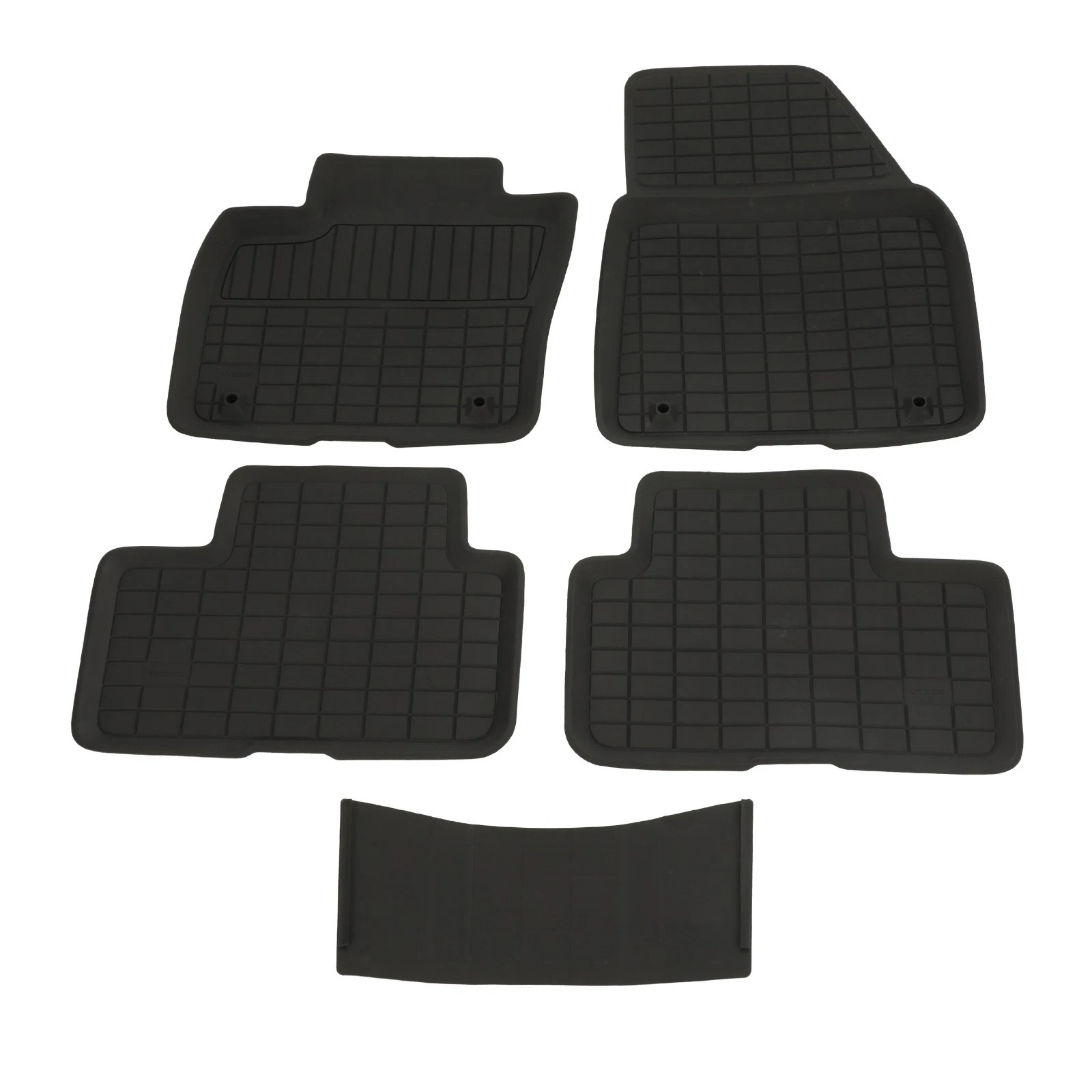 Genuine Volvo 2019-2024 XC40 Shaped Plastic Floor Mats, Charcoal Solid 31693758