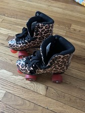 Impala 9CIMP0SWLPOKR05 Quad Rollerskates, Size 7 - Leopard