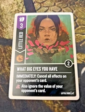 Restoration Games Unmatched Foil Promo Card Little Red What Big Eyes You Have