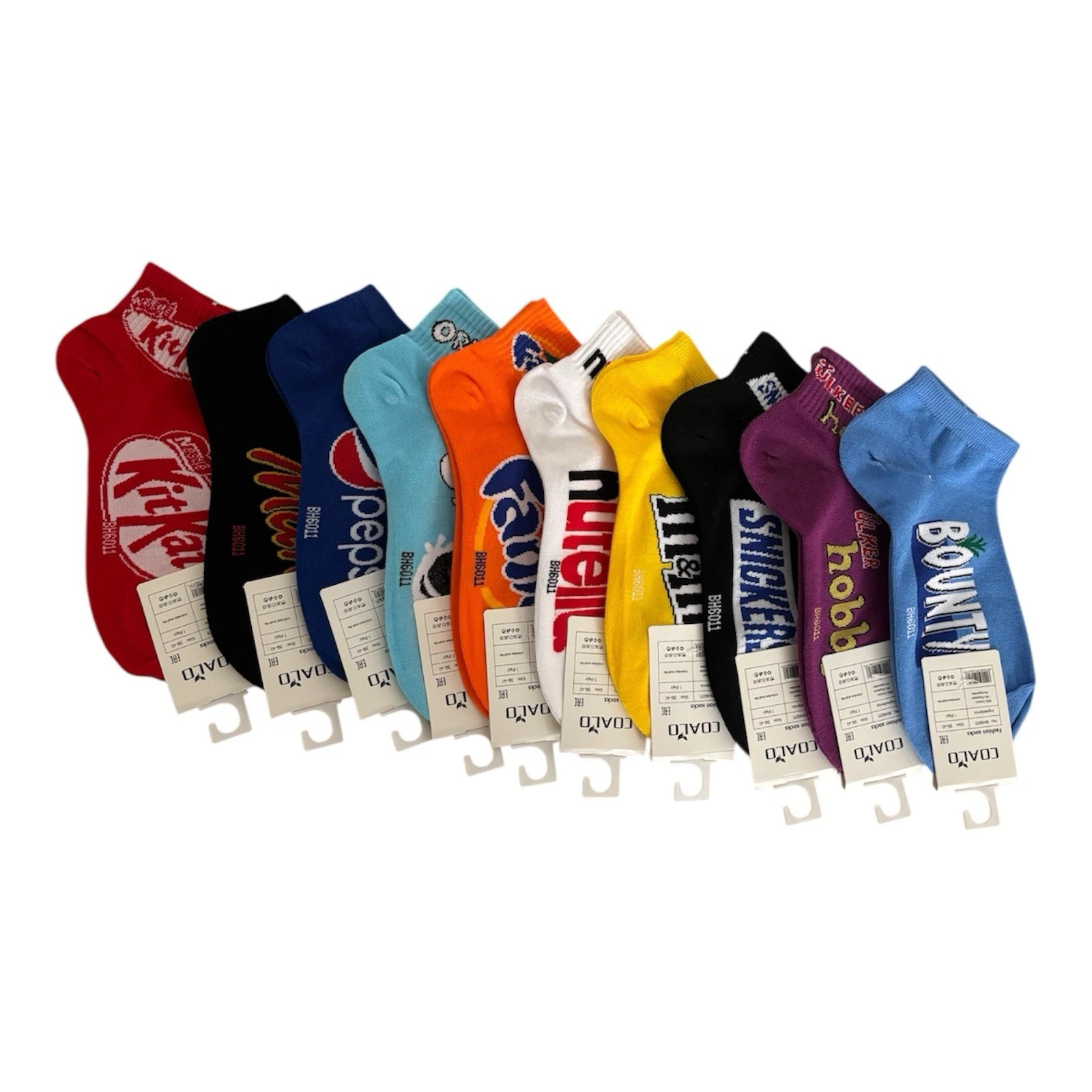 Colorful Socks with Fun Prints | 10 Pairs | Size UK 3.5–7.5 | Cotton