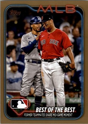 2024 Topps Gold #424 Mookie Betts Rafael Devers CL /2024 - BB