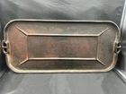 Griswold Erie Rectangular Griddle No 9 Black Cast Iron Slant Logo Vintage 21x10