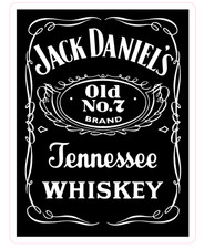 Jack Daniels Logo Vinyl Sticker - Waterproof, Multiple Sizes Available