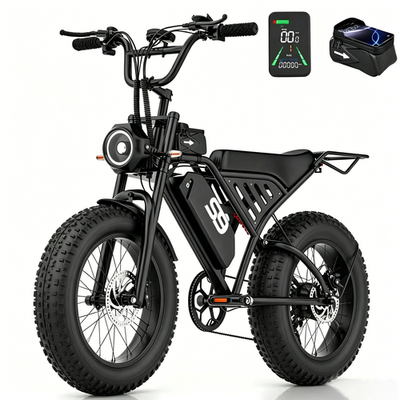 #ad 2500W e bike 20quot; Fat Tires Electric Mountain Bicycle for Adults 33MPH 48V 20A $599.59