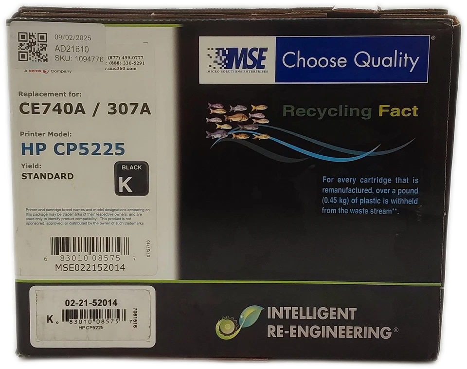 HP Compatible Black Toner Cartridge Laser CP5225 Series  - Image 3 of 4