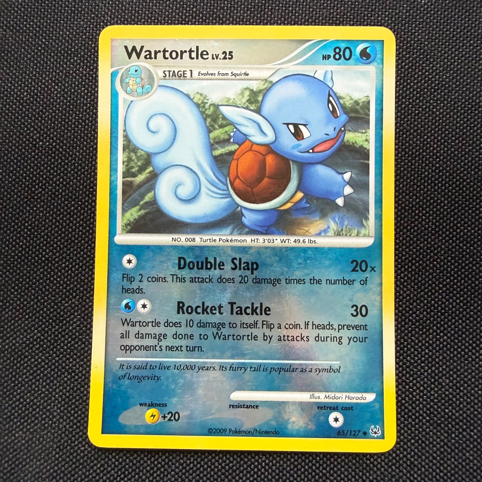 Wartortle Reverse Holo Uncommon Pokemon TCG Platinum 65/127 LP