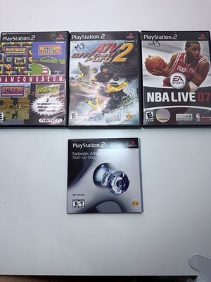 PlayStation 2 PS2 Game Lot (4) Namco Museum, ATV Fury 2, NBA Live 07