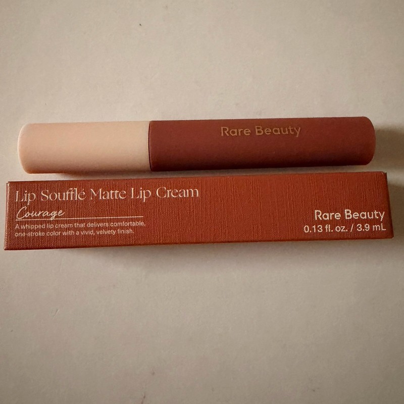 Rare Beauty Lip Souffle Matte Lip Cream Courage, 0.13 fl oz (3.9ml)