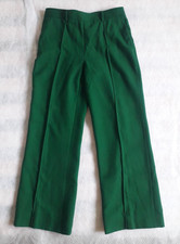 ZARA pantaloni a palazzo verdi t. M gamba larga invernali completo donna lana