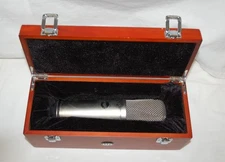 Warm Audio WA-87 R2 Condenser Microphone Nickel Colored in Wood Box Preowned
