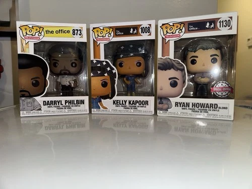 Funko Pops the Office Lot Of 3 Darryl Philbin, Kelly Kapoor And Ryan Howard