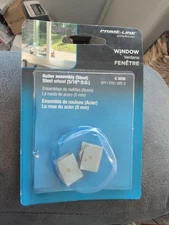 (2) Prime-Line Showcase Sliding Window Roller Assembly Steel 9/16" Diameter