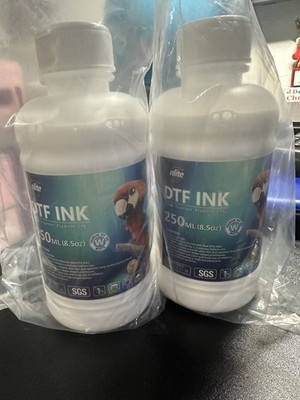 Nlite DTF Ink 250ml White Pigment for Direct to Film Printing