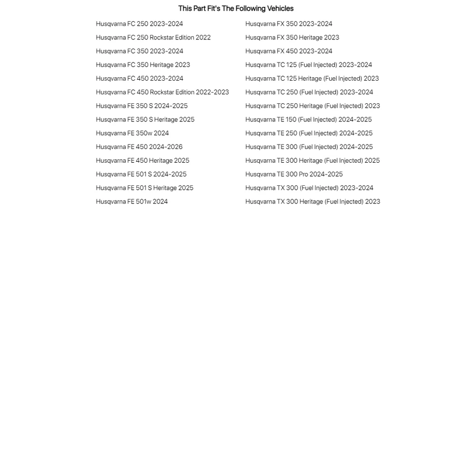 Protectores de cuadro UFO negros para Husqvarna TE 150 (inyección de combustible) 2024-2025 Foto 2 de 2