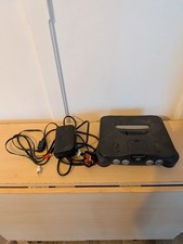 Nintendo 64 N64 Console Black NUS-001 EUR - For Parts Repair - Cracks & No Power
