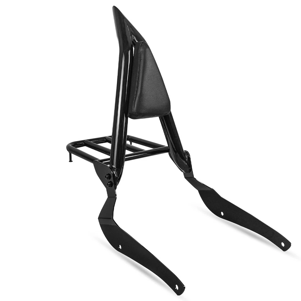 Respaldo portaequipajes Sissy Bar Pad negro apto para Suzuki Intruder VL800 2005-13 Foto 2 de 4