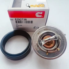 Thermostat Kit Thermostat & Therm Cover Gasket 54MM 180 For Cummins 5292738 NEW