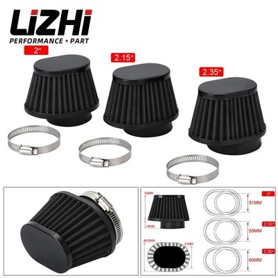 60mm Zubehör ATV Motorrad Luftfilter Entlüfter Oval Flow Ansaugkegel Pod