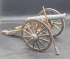 DAHLGREN 1861 Replica Civil War Cannon Decor  Mini 6in Wheels w/ Ramrod