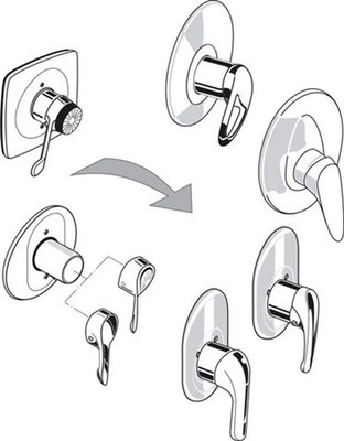 Ideal Standard Reno-Set für Brausearmatur UP BS1 A963801NU