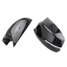 Gloss Black OX Horn Door Side Mirror Cover Caps For Honda  For Accord d